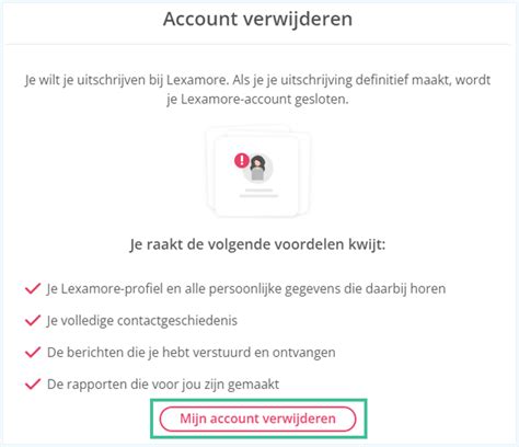 lexamore account verwijderen|Lexamore Contact Telefoon, Email adres, Chat